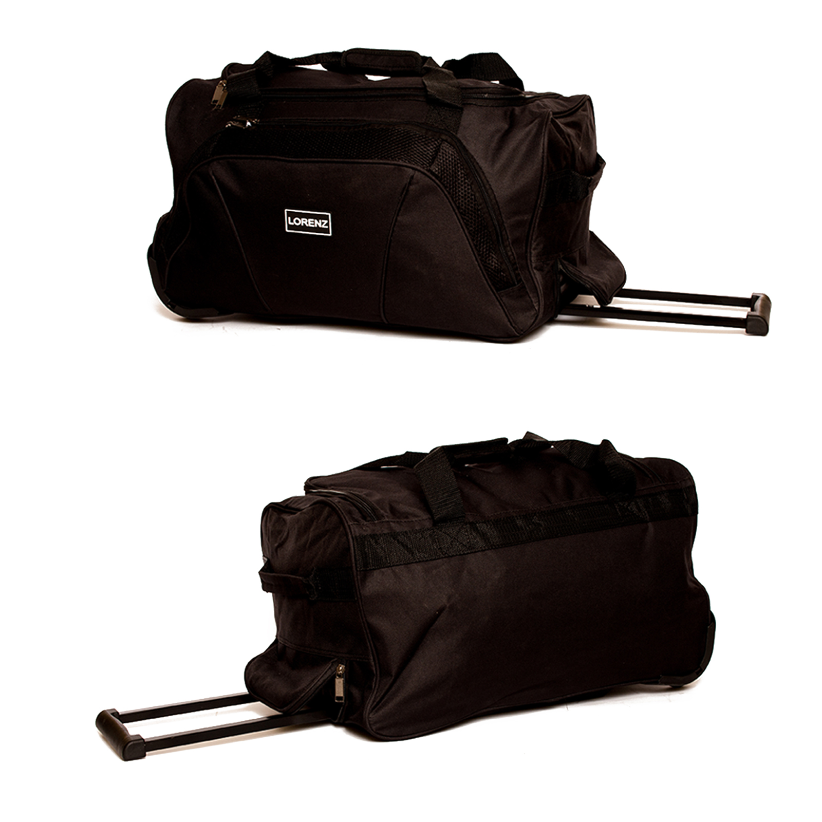 (image for) 2620 20" Trolley Bag with Front Pocket & Retracta Black